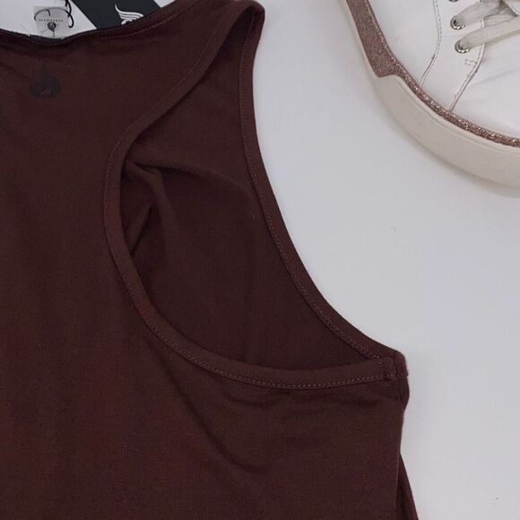 New Ryderwear Adapt Twist Cropped Tank Athleisure‎ Chocolate Brown Large - Picture 11 of 14